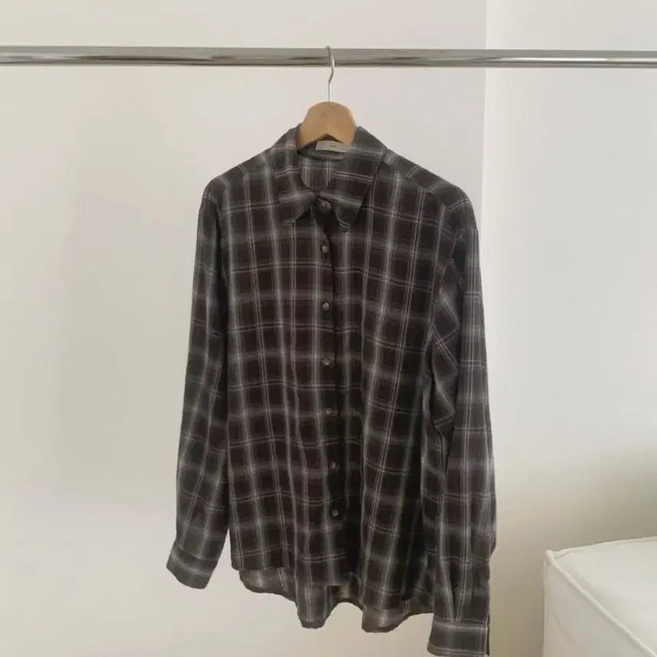 [BUNJANG] Brown Checkered Shirt / 브라운 체크 셔츠