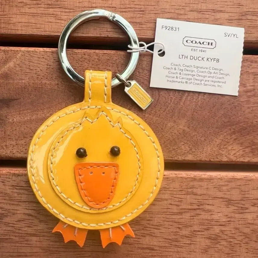 [BUNJANG] Coach Yellow Duck Bag Charm / 코치 노란 오리 키링 [새상품]