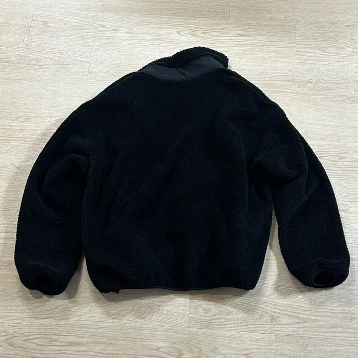 [BUNJANG] FUMITO GANRYU Oversize Boa Fleece Blouson (Black, Size 2) / 후미토 간류 보아 플리스 블루종 블랙 2사이즈