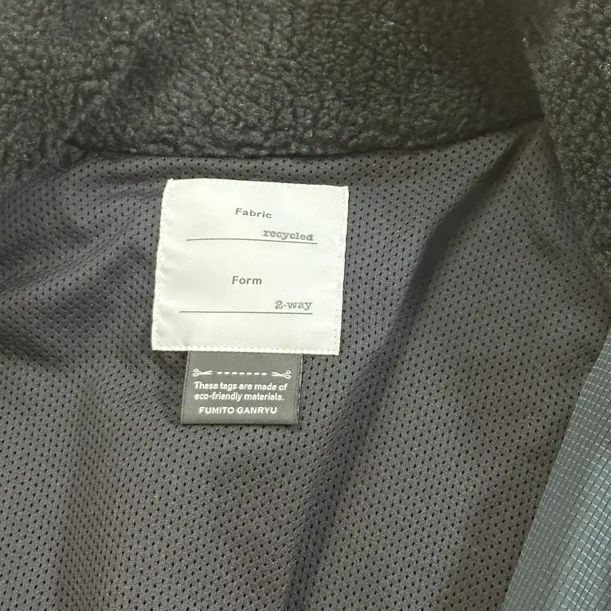 [BUNJANG] FUMITO GANRYU Oversize Boa Fleece Blouson (Black, Size 2) / 후미토 간류 보아 플리스 블루종 블랙 2사이즈