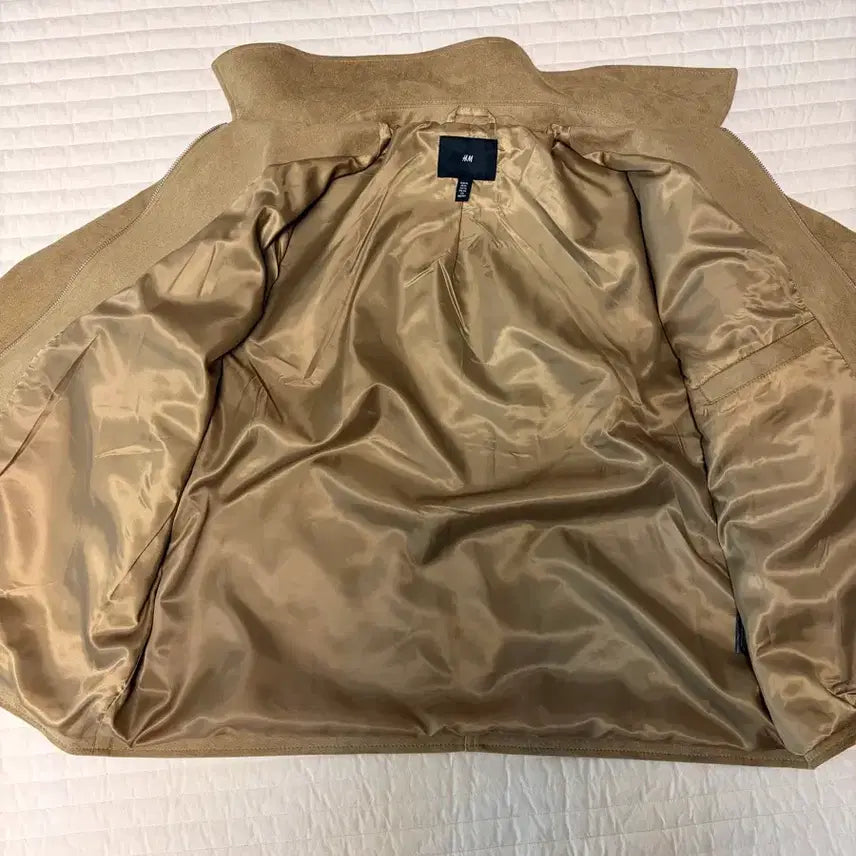 [BUNJANG] H&M Brown Suede Jacket XL / H&M 브라운 스웨이드 자켓 XL