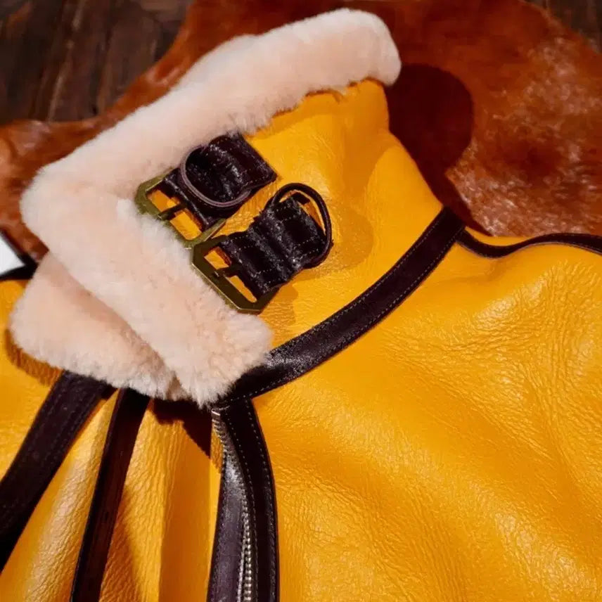 [BUNJANG] Real Leather Shearling Jacket / 리얼무스탕