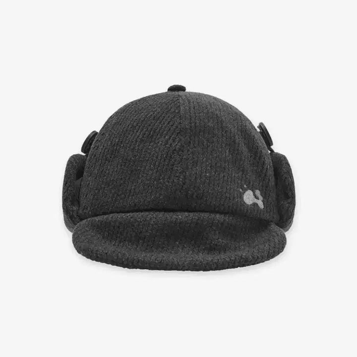 [BUNJANG] Hug Your Skin Trooper Flap Button Cap Charcoal / 허그유어스킨 트루퍼 플랩 버튼 캡 챠콜
