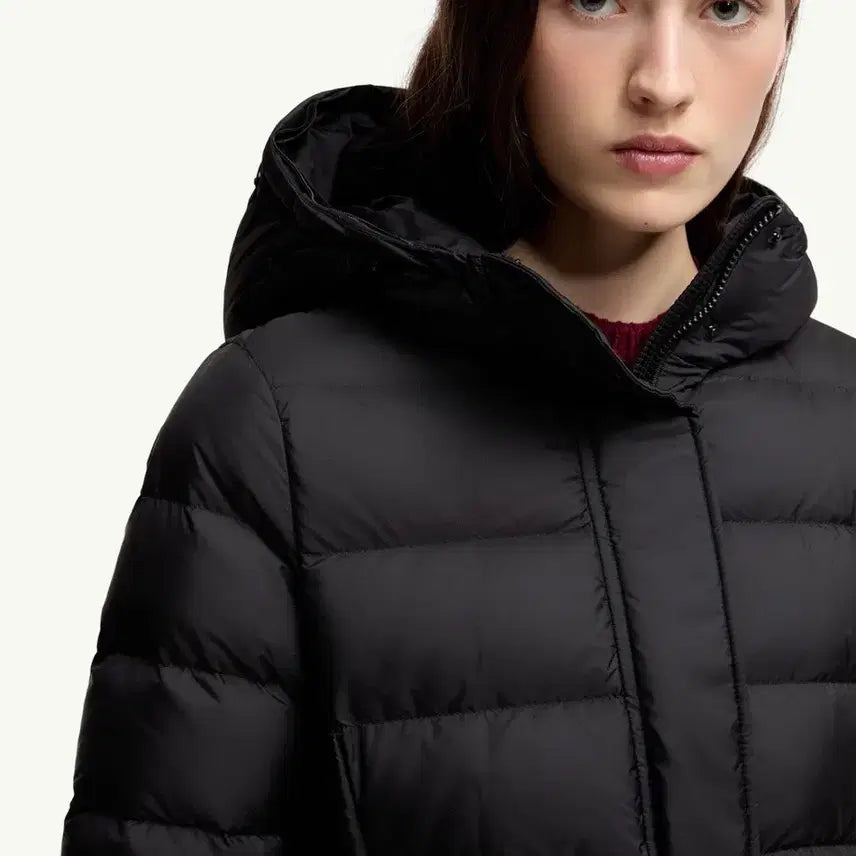 [BUNJANG] Moncler KHLOE Long Down Padded Jacket / 3 / 몽클레어 KHLOE 클로에 후드 시어링 트리밍 롱 다운 패딩