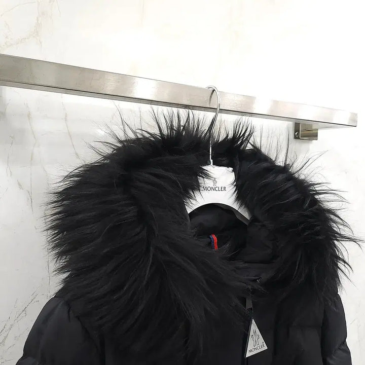 [BUNJANG] Moncler KHLOE Long Down Padded Jacket / 3 / 몽클레어 KHLOE 클로에 후드 시어링 트리밍 롱 다운 패딩