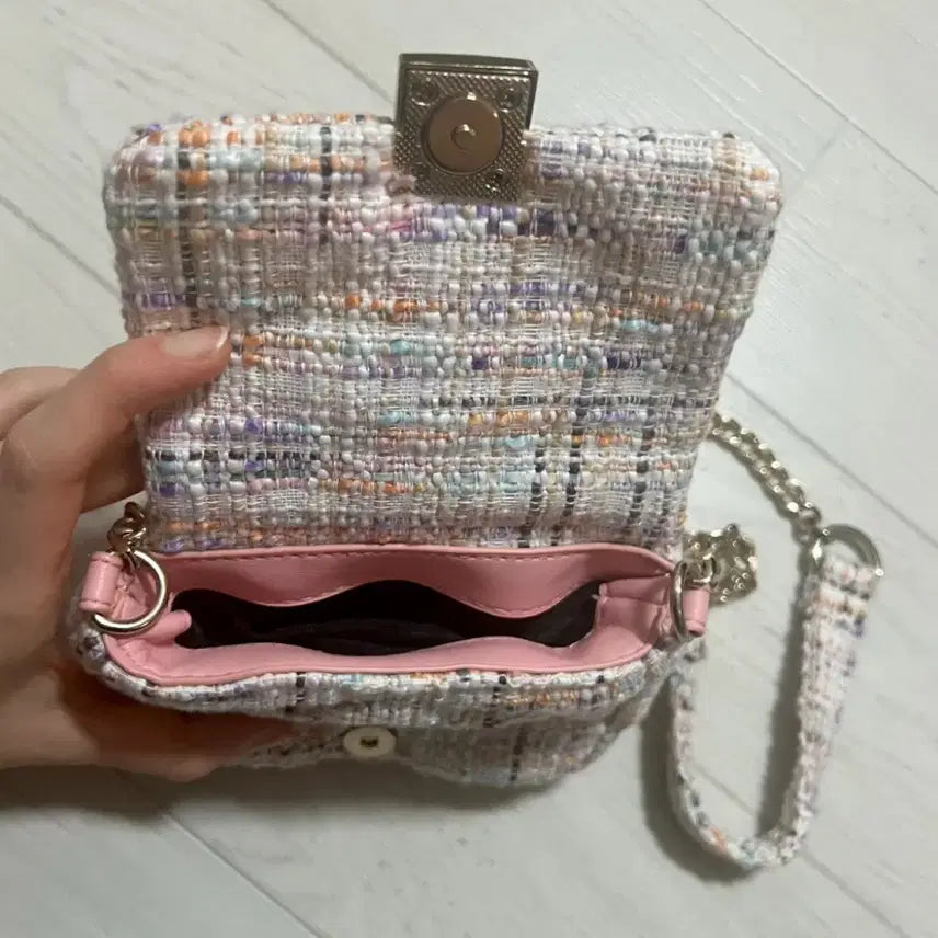 [BUNJANG] Tweed Shoulder Bag Chain Bag / 트위드 숄더백 체인백 가방