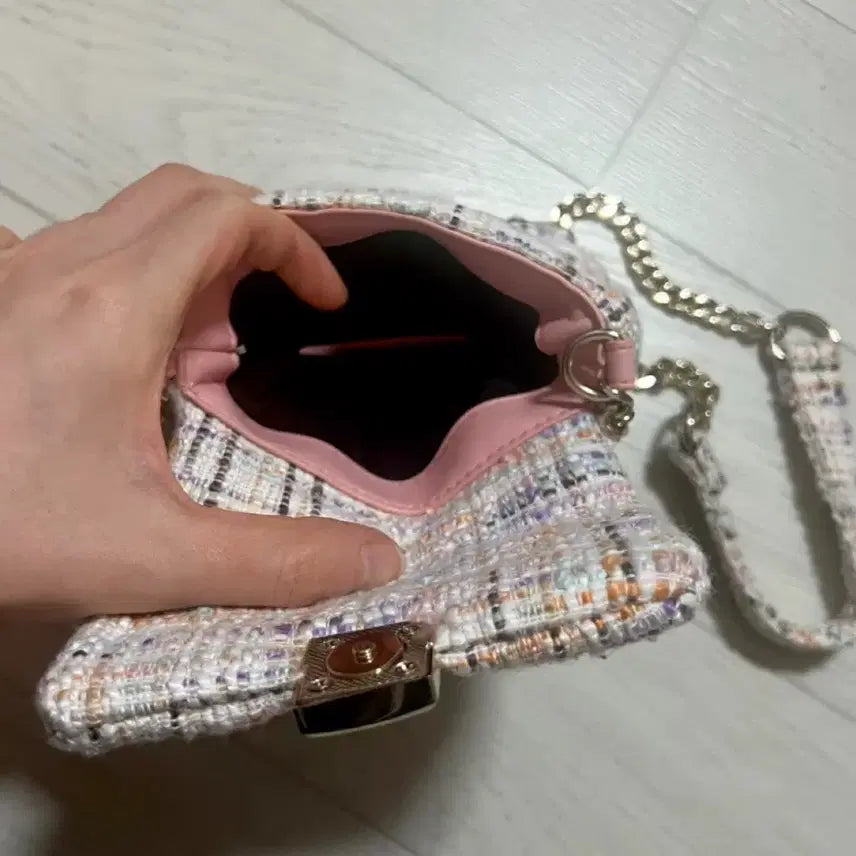 [BUNJANG] Tweed Shoulder Bag Chain Bag / 트위드 숄더백 체인백 가방