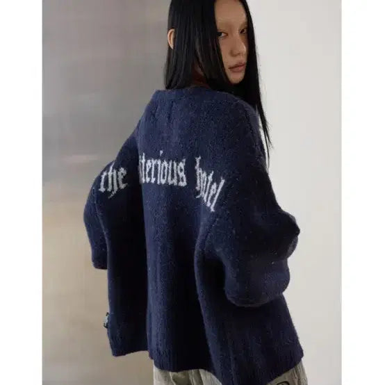 [BUNJANG] Mysterious Alpaca Wool Cardigan / 미스테리어스 알파카 울 가디건