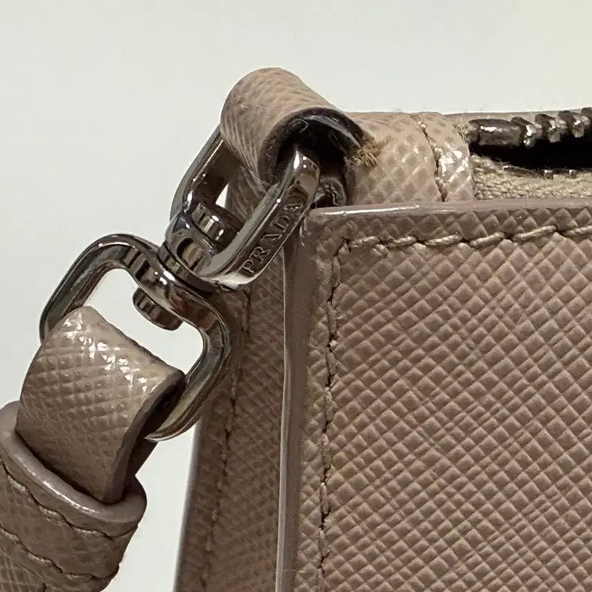 [BUNJANG] Prada Saffiano Leather Mini Bag / 프라다 삼각로고 사피아노 레더 미니백 핑크