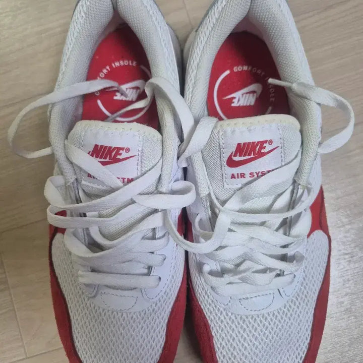 [BUNJANG] Nike Air Max DM9537 Running Shoes / 나이키 에어맥스 DM9537 화이트/레드 러닝화
