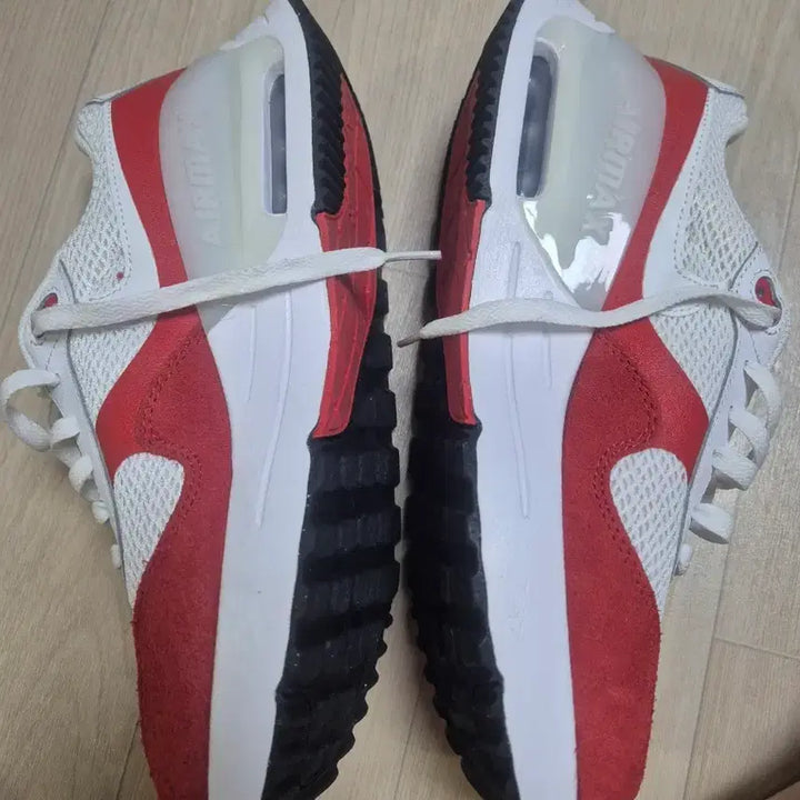 [BUNJANG] Nike Air Max DM9537 Running Shoes / 나이키 에어맥스 DM9537 화이트/레드 러닝화