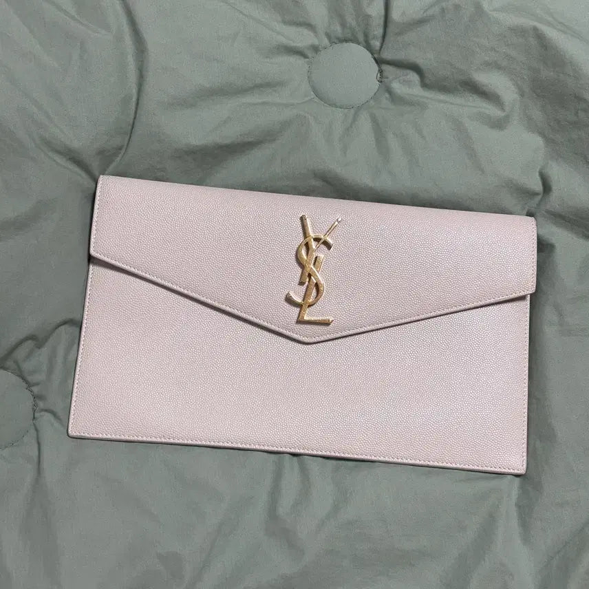 [BUNJANG] Saint Laurent Uptown Clutch Ivory / 생로랑 업타운 클러치 아이보리