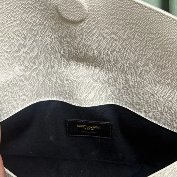 [BUNJANG] Saint Laurent Uptown Clutch Ivory / 생로랑 업타운 클러치 아이보리