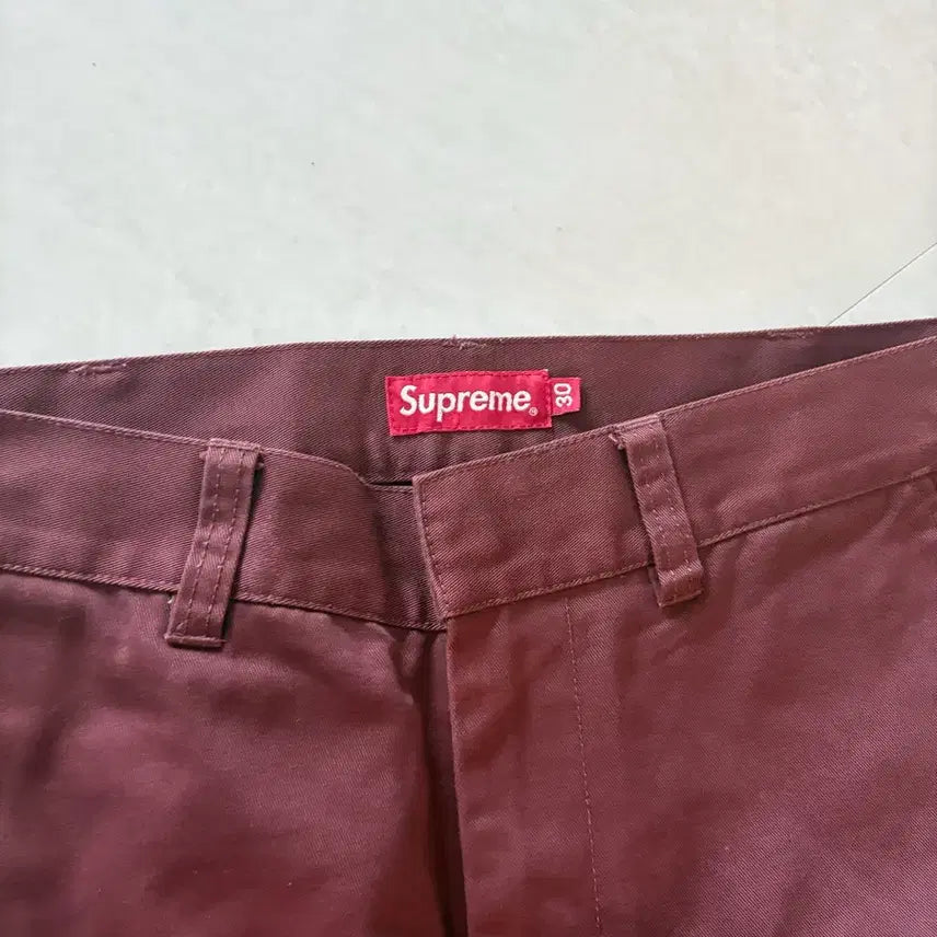[BUNJANG] Supreme Work Pants Burgundy / 슈프림 워크 팬츠 버건디