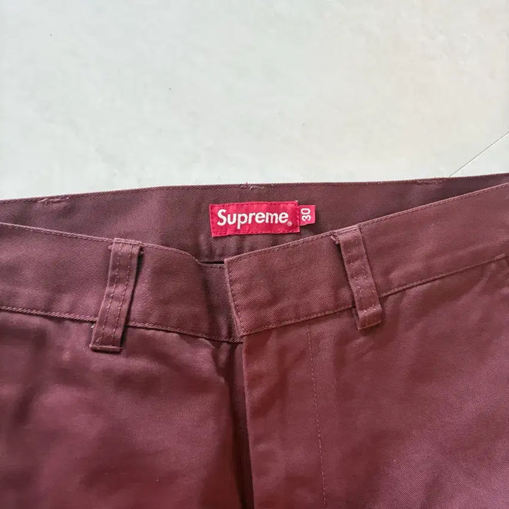[BUNJANG] Supreme Work Pants Burgundy / 슈프림 워크 팬츠 버건디