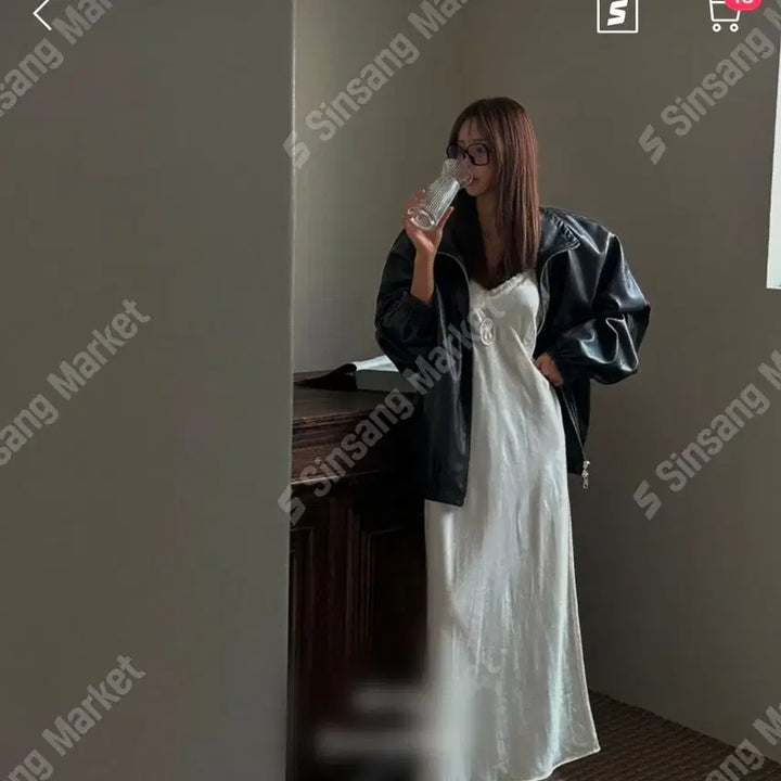 [BUNJANG] Minimalist Single Leather Jacket / 미니멀 싱글 레더 자켓