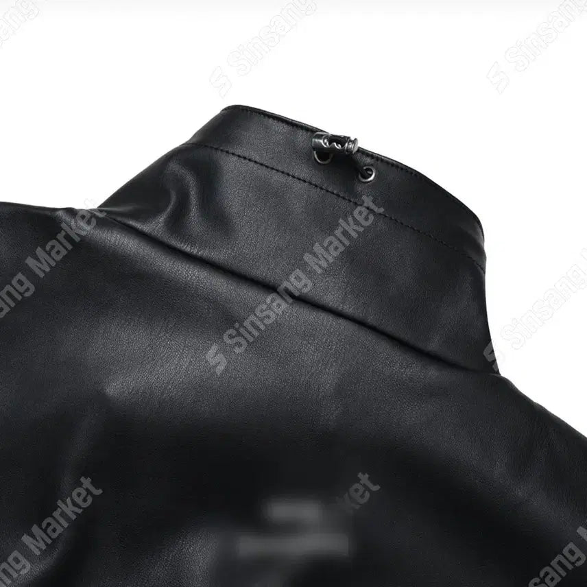 [BUNJANG] Minimalist Single Leather Jacket / 미니멀 싱글 레더 자켓