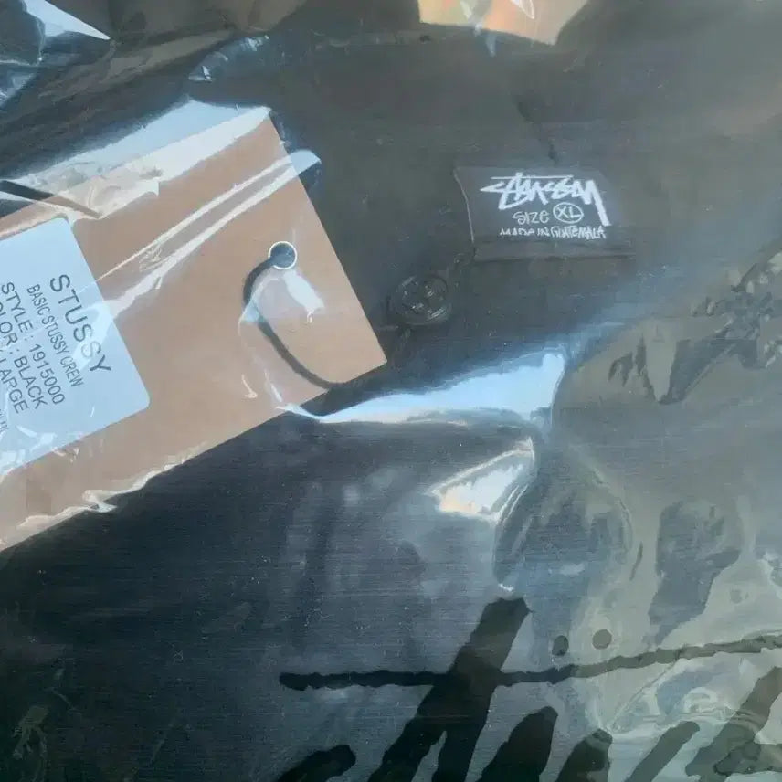[BUNJANG] Stussy Basic Sweatshirt Black (Sealed) / 스투시 베이직 맨투맨 블랙S,XL 미개봉 새상품