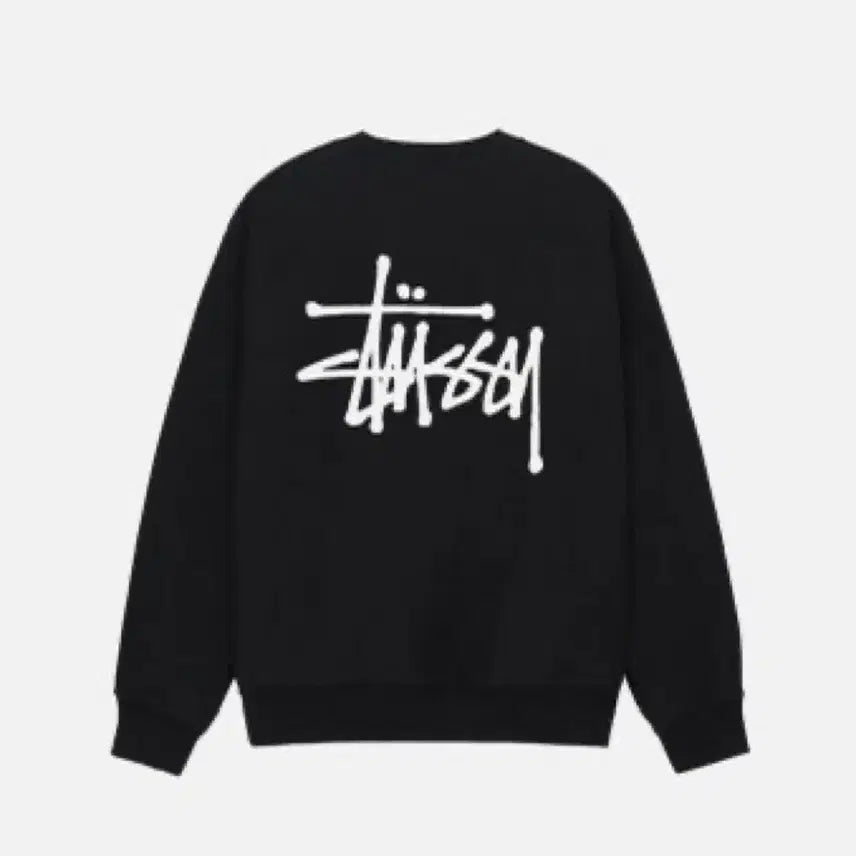 [BUNJANG] Stussy Basic Sweatshirt Black (Sealed) / 스투시 베이직 맨투맨 블랙S,XL 미개봉 새상품
