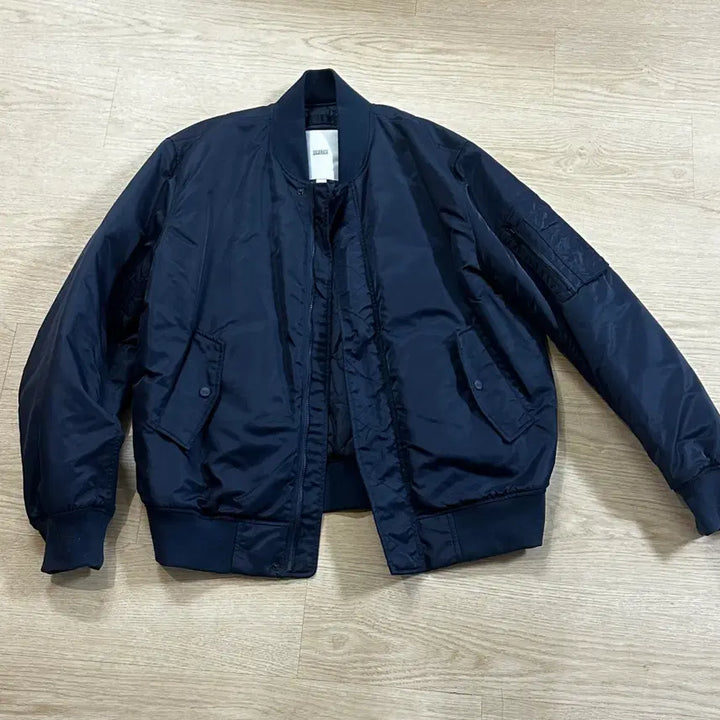 [BUNJANG] Closed Bomber Jacket Dark Navy (L) / 클로즈드 봄버 자켓 다크네이비 라지