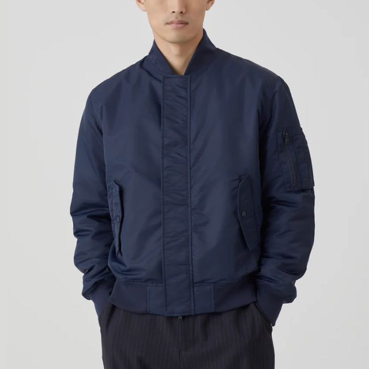 [BUNJANG] Closed Bomber Jacket Dark Navy (L) / 클로즈드 봄버 자켓 다크네이비 라지