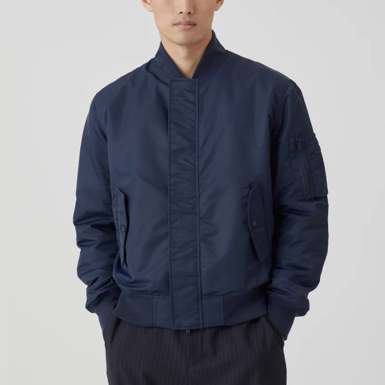 [BUNJANG] Closed Bomber Jacket Dark Navy (L) / 클로즈드 봄버 자켓 다크네이비 라지