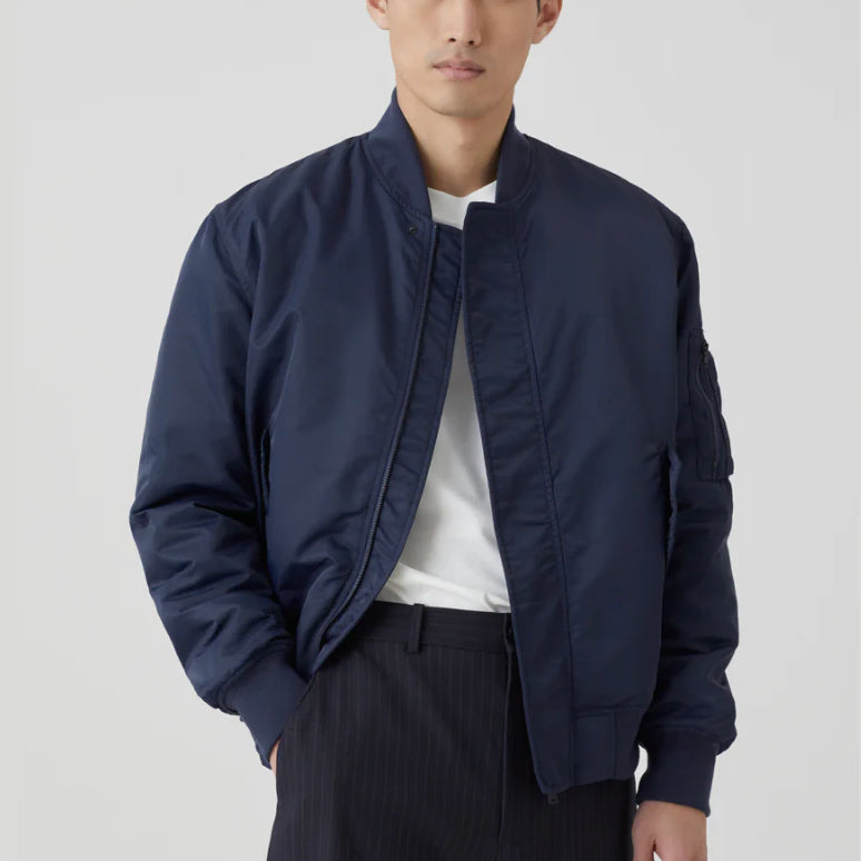 [BUNJANG] Closed Bomber Jacket Dark Navy (L) / 클로즈드 봄버 자켓 다크네이비 라지