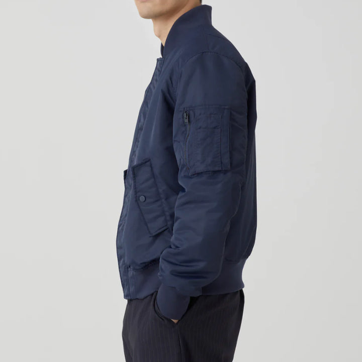 [BUNJANG] Closed Bomber Jacket Dark Navy (L) / 클로즈드 봄버 자켓 다크네이비 라지