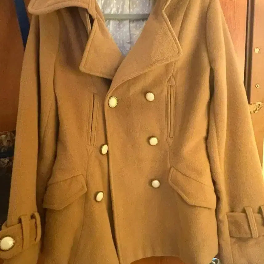 [BUNJANG] Twenty One Stage Camel Double Coat / Twenty One Stage 카멜 더블 코트