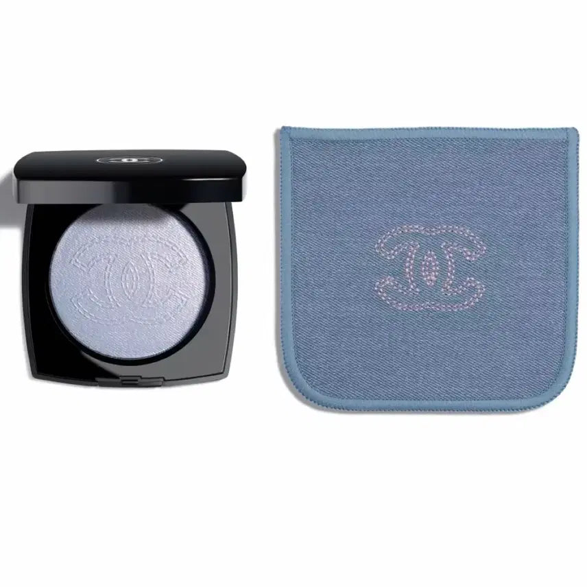 [BUNJANG] Chanel Coco Denim Highlighter with Pouch / 미개봉) 국문탭) 샤넬 코코 데님 하이라이터 (샤넬 대형 파우치 증정)