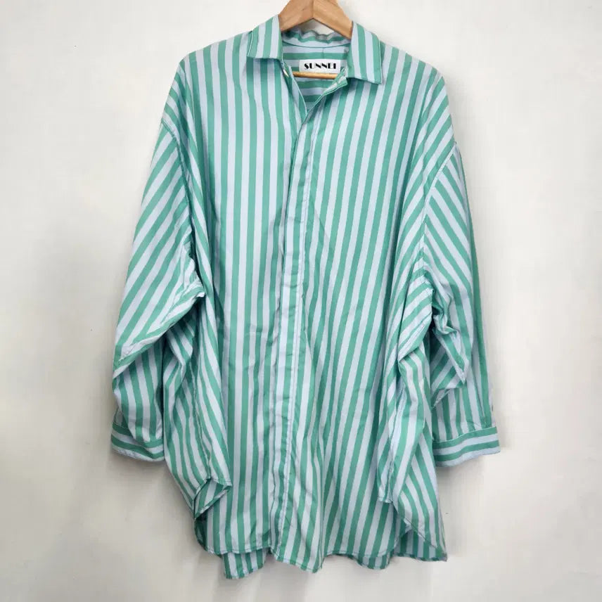[SOLD OUT] SUNNEI 스트라이프 오버 셔츠 M