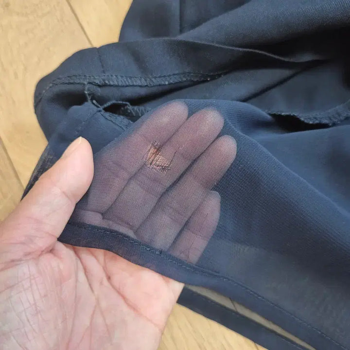 [BUNJANG] Soup Navy Sheer Collar Dress / Soup 네이비 시스루 카라 원피스 66