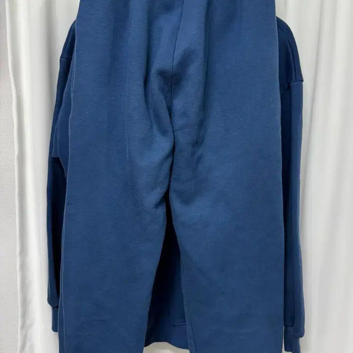 [BUNJANG] Navy Fleece Lined Hoodie and Jogger Set / 네이비 기모 후드+조거 셋업