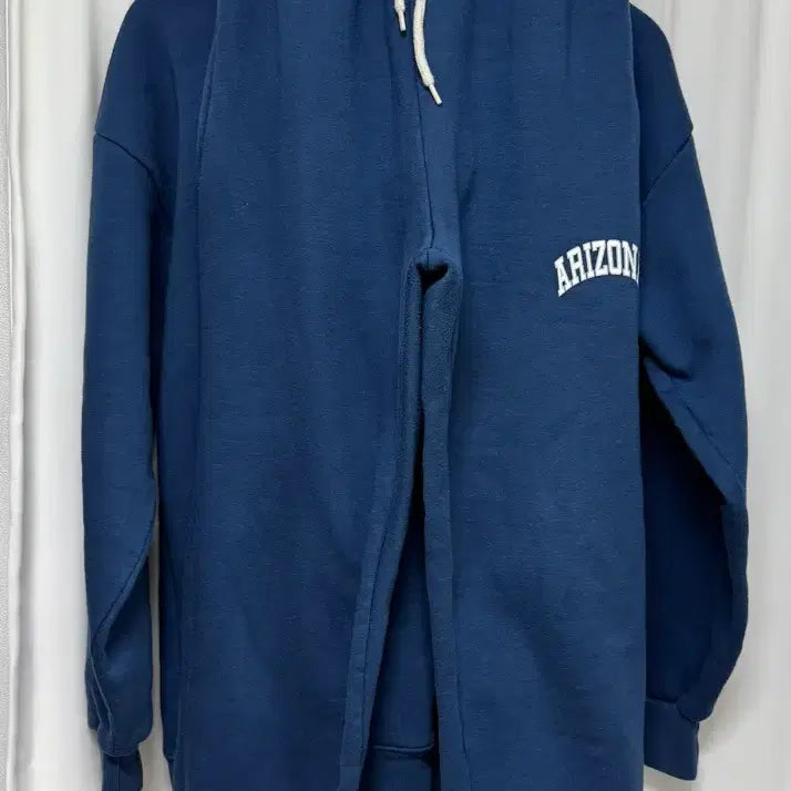 [BUNJANG] Navy Fleece Lined Hoodie and Jogger Set / 네이비 기모 후드+조거 셋업