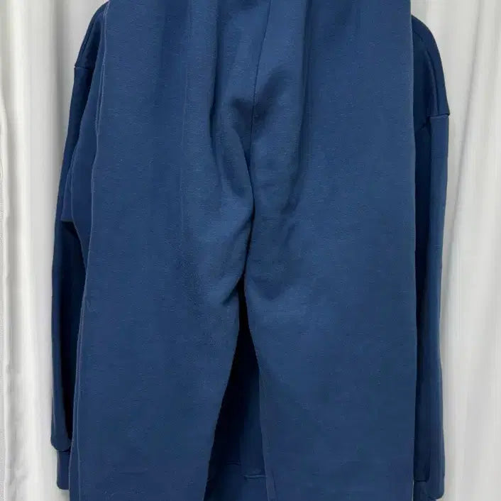 [BUNJANG] Navy Fleece Lined Hoodie and Jogger Set / 네이비 기모 후드+조거 셋업