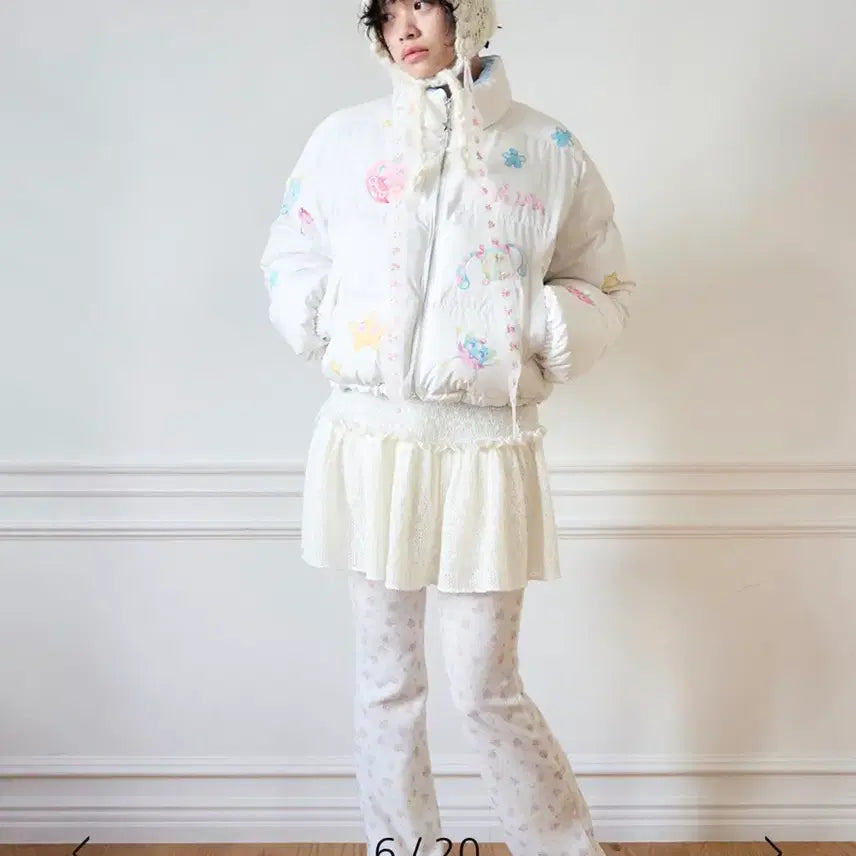 [BUNJANG] JOLIE RAID Emma Gaspari Reversible Puffer Jacket Glow Blue / 졸리레이드 x 에마 가스파 리버시블 퍼퍼 자켓 글로우 블루