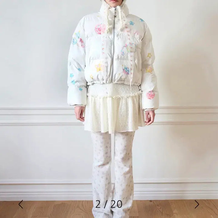 [BUNJANG] JOLIE RAID Emma Gaspari Reversible Puffer Jacket Glow Blue / 졸리레이드 x 에마 가스파 리버시블 퍼퍼 자켓 글로우 블루