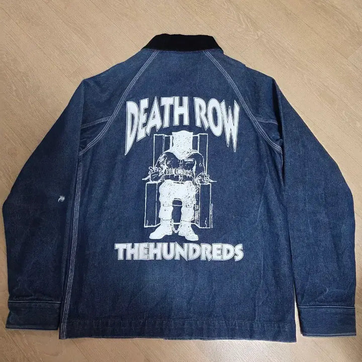[BUNJANG] The Hundred x Death Row Records Denim Prison Jacket M / 더헌드레드 X 데스로우레코드 데님 프리즌 자켓 M