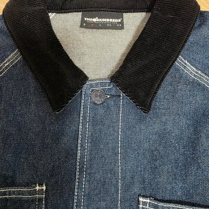 [BUNJANG] The Hundred x Death Row Records Denim Prison Jacket M / 더헌드레드 X 데스로우레코드 데님 프리즌 자켓 M
