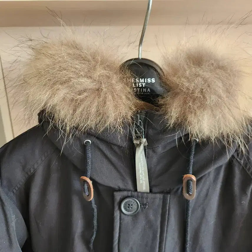 [BUNJANG] Covernat Black Hooded Fur Padded Jacket / 커버낫 패딩 L 블랙     ㅡ  검정색 후드 퍼 패딩 점퍼