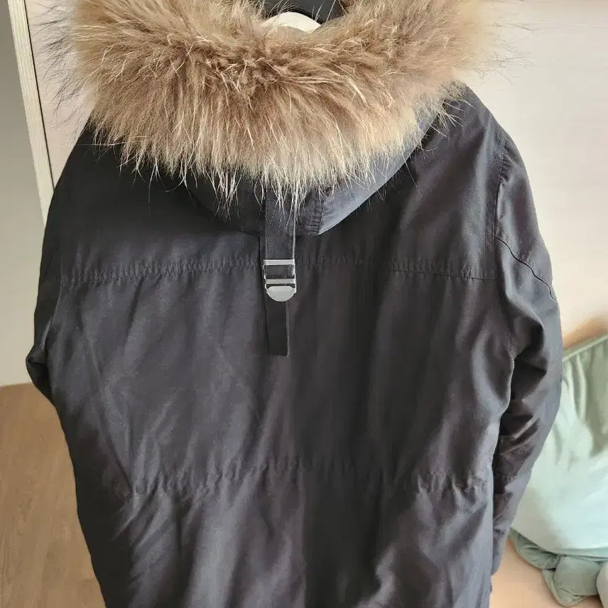 [BUNJANG] Covernat Black Hooded Fur Padded Jacket / 커버낫 패딩 L 블랙     ㅡ  검정색 후드 퍼 패딩 점퍼