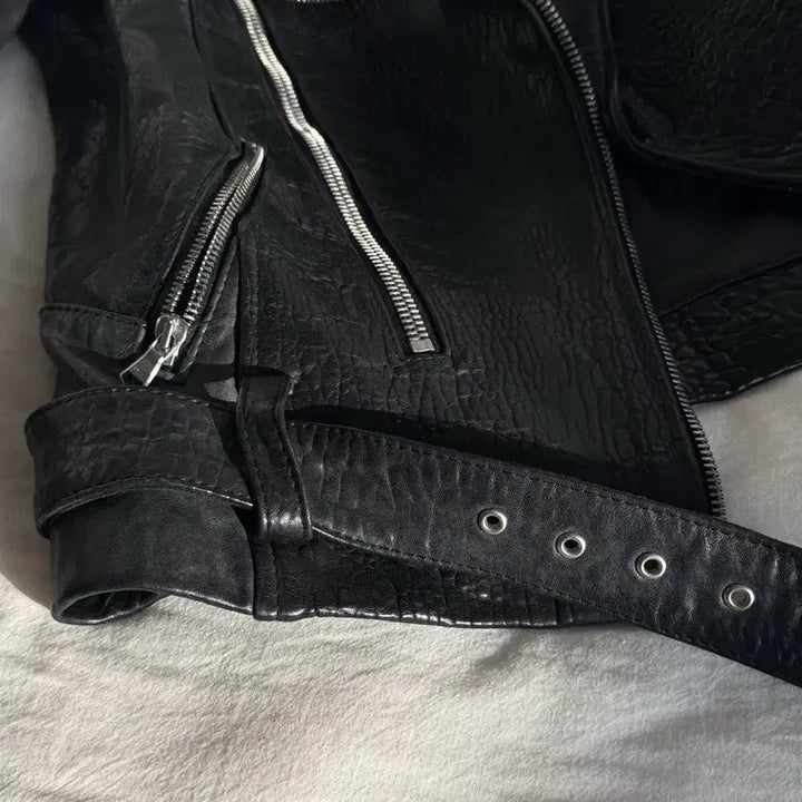 [BUNJANG] LFM Finger Marche Leather Biker Jacket / Lfm 렉스 핑거마르쉐 가죽자켓