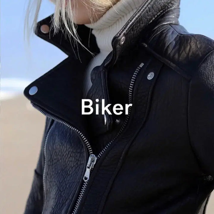 [BUNJANG] LFM Finger Marche Leather Biker Jacket / Lfm 렉스 핑거마르쉐 가죽자켓