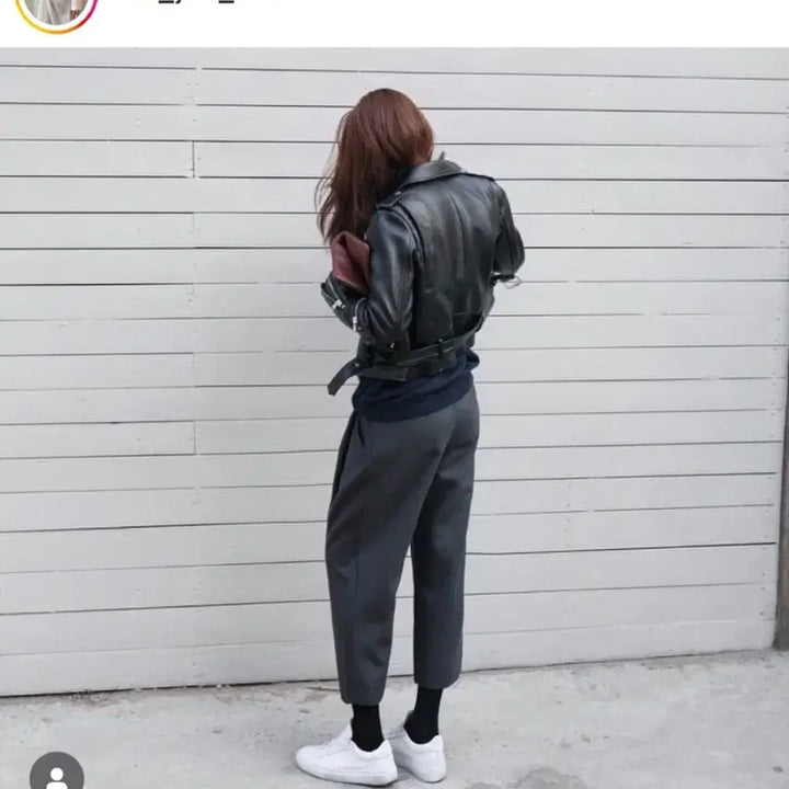[BUNJANG] LFM Finger Marche Leather Biker Jacket / Lfm 렉스 핑거마르쉐 가죽자켓