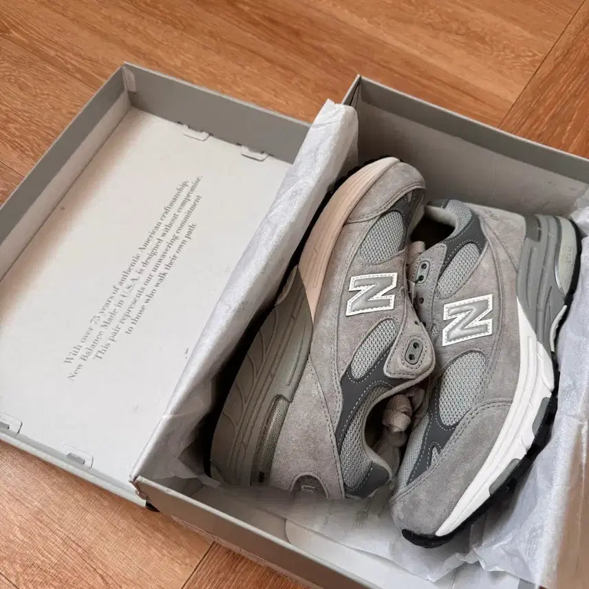 [BUNJANG] New Balance 993 Gray Shoes / 250 ) 뉴발란스 993 그레이 새상품
