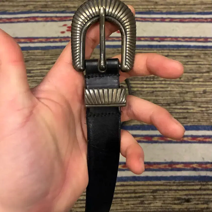 [BUNJANG] ZARA Real Leather Western Belt / (28~32)ZARA 자라 리얼 레더 웨스턴벨트 가죽벨트