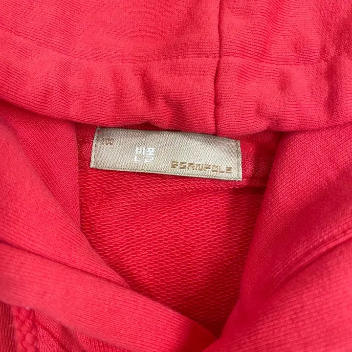 [BUNJANG] Beanpole Red Cassette Tape Printed Hoodie / 빈폴 레드 카세트테이프 프린팅 후드티