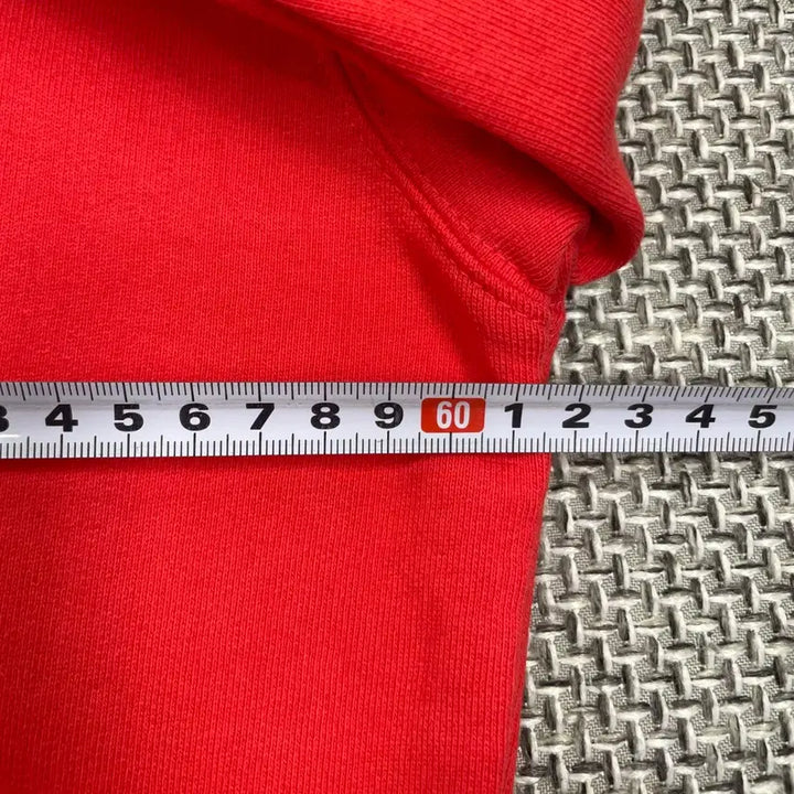 [BUNJANG] Beanpole Red Cassette Tape Printed Hoodie / 빈폴 레드 카세트테이프 프린팅 후드티