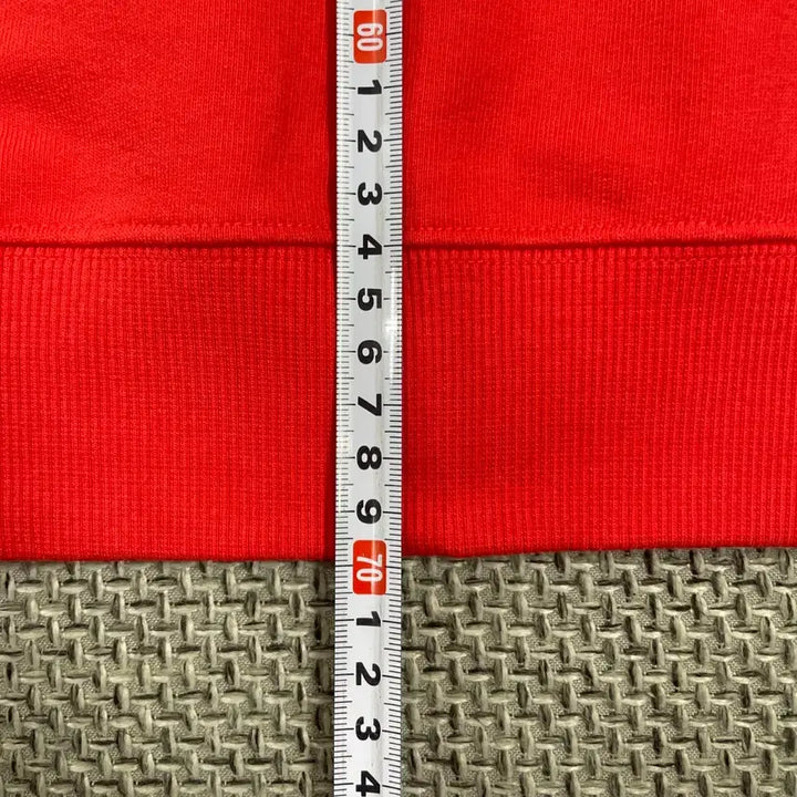 [BUNJANG] Beanpole Red Cassette Tape Printed Hoodie / 빈폴 레드 카세트테이프 프린팅 후드티