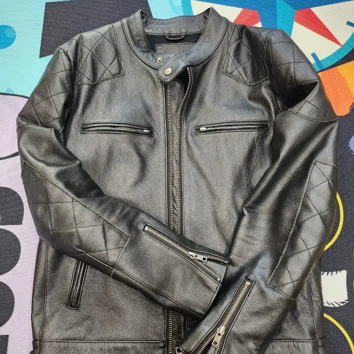 [BUNJANG] Leather Rider Jacket / 소가죽 라이더 자켓